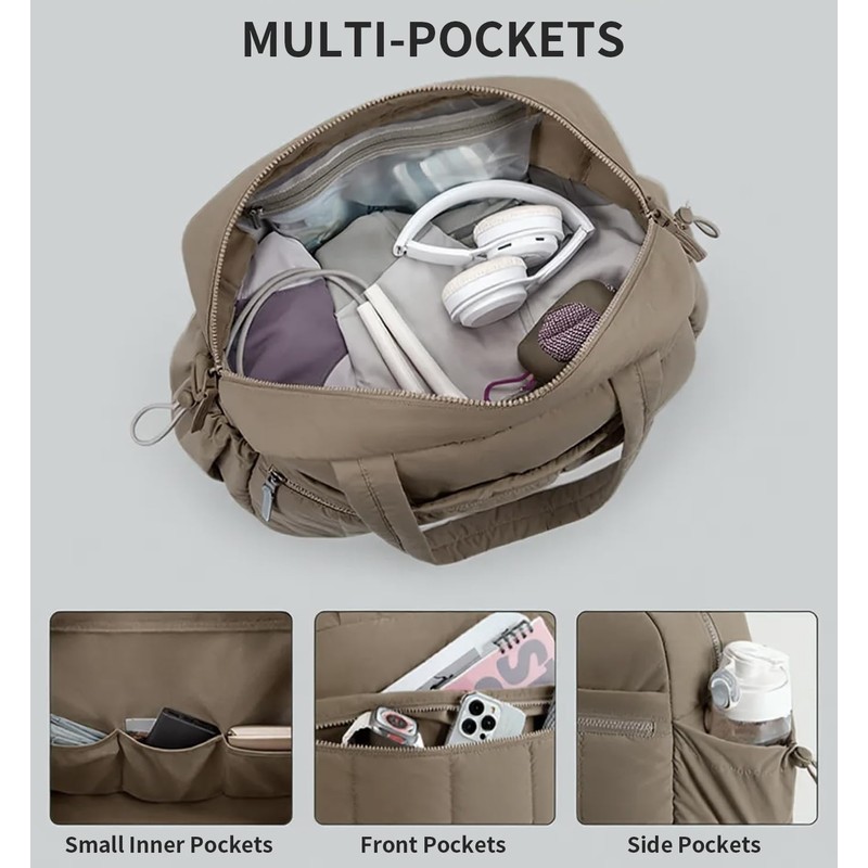 Travel Duffle Bag for Women, Gym Bag Puffer Carry on