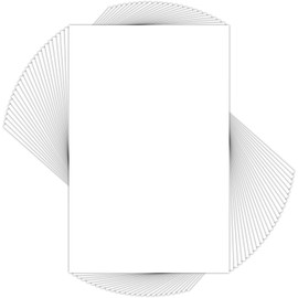 Mat Board Center, Pack of 25, 11x17 White Backing Boards, 4-Ply Thickness Cardboard for Picture/Photo/Framing Back Support