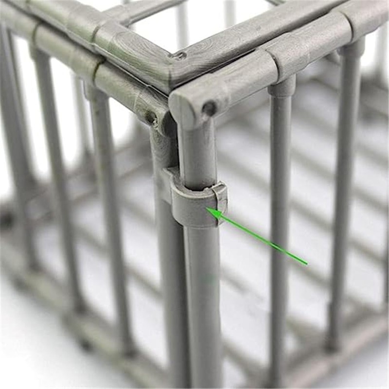 Punctualgood Plastic Animal Cage Model 1/6 Scale Scene Corral Fencing