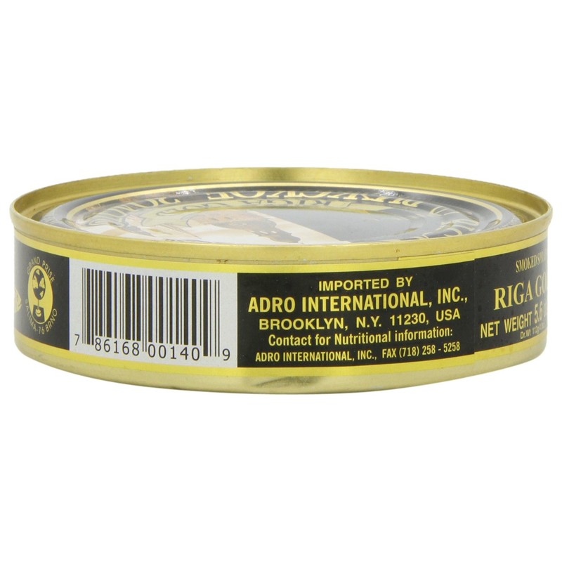 Adro Riga Smoked Sprats, 5.6-Ounce (Pack of 12)