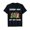 Error 404 Funny Christmas Tech Support Gift Xmas Programmer T-Shirt