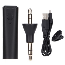Portable Car Bluetooth Receiver Car 3.5mm Adapter Mini Wireless Stereo Audio Receiver with Built in Microphone