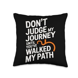 Gastric Sleeve Gastric Bypass Surgery Don't Judge My Journey Throw Pillow