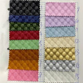 30cmx135cm Roll Solid Colored Grid Embossed Faux Leather Leatherette Fabric Synthetic Leather for Diy Making Bag Shoes CraftsColor: XHT-412171-1