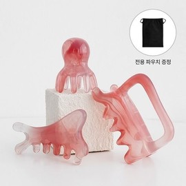두피 페이스 바디 괄사 3종 파우치세트 Scalp Face Body Gua Sha 3-Piece Pouch Set