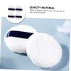 SAFIGLE 4Pcs Fluffy Round Powder Puff with Ribbon for Makeup