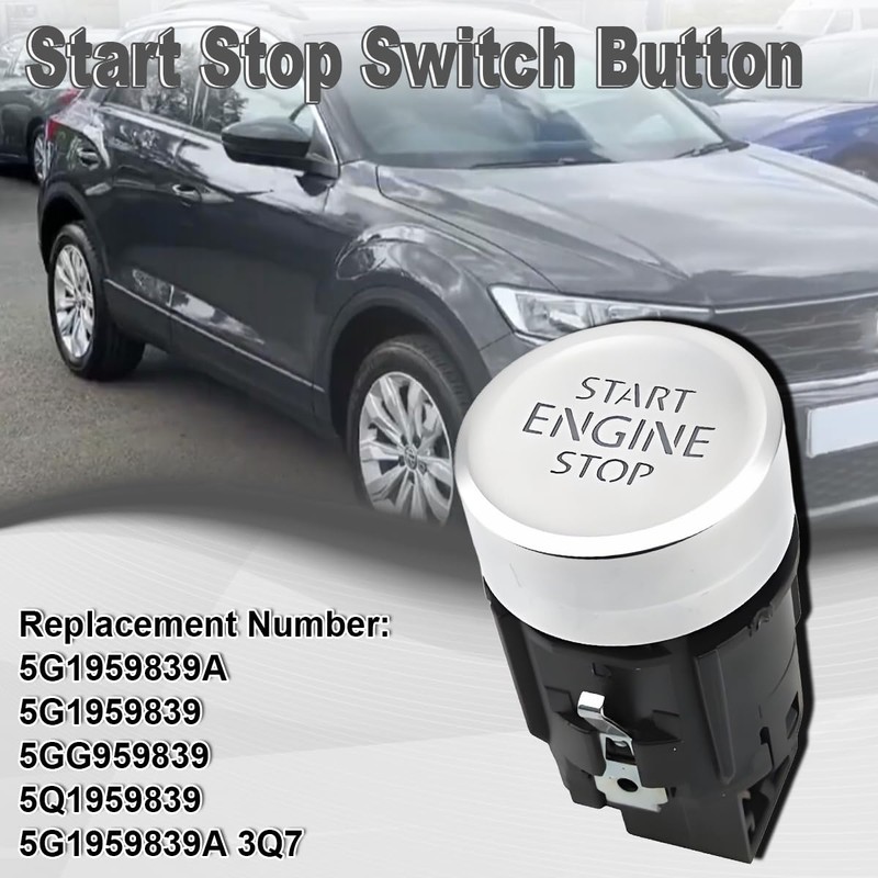 ZAMDOE Car Engine Start Stop Switch Button for VW G-olf