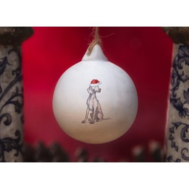 Image Industry Weimaraner Ceramic Bauble - Tree Decoration - Christmas Decorations Dog Gift - Dog Lovers