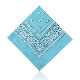 Hats of London Plain & Paisley Bandanas (Baby Blue)
