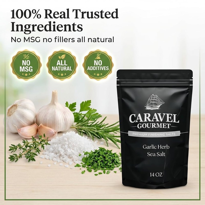 Garlic Medley Salt Seasoning for Cooking and Finishing – Savory