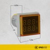 LED Voltage Display Panel Mount Volt Amp Meter, AD101-22VAMS 22mm