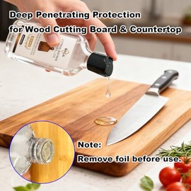 Mineral Oil for Cutting Boards,8.5oz Food Grade Wood & Butcher Block Conditioner,Food Safe Mineral Oil for Wooden & Bamboo Cutting Boards, Countertops, Knives - Also for Marble & Soapstone