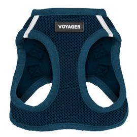 Voyager Step-In Air Dog Harness by Best Pet Supplies - All Weather Mesh Step in Vest Harness for Small and Medium Dogs, Blue, size M - Chest: 16 - 18"