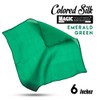 Magic Makers Professional Grade 6 Inch Magician's Silk - Emerald