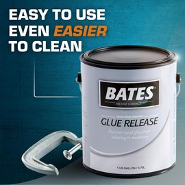 Bates Glue Release & Boothcoating - A Temporary Water-Based, Emulsion Coating for The Woodworking Industry That Allows Surfaces to Repel Glue (1 Quart)