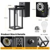 NookNova Porch Light with Outlet, Dusk to Dawn Motion Sensor