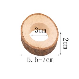 24 Pieces Napkin Rings Wooden Egg Holder Wooden Napkin Ring as Ideal Egg Holder Egg Cup DIY Craft Kits Wedding Pary Ornament for Hotel Wedding Birthday Christmas Party Table Decoration