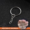 Key Chain Rings 50 Pcs Keychains Bulk with Chains Metal