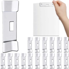 16 PCS Vane Savers Vertical Blinds, Metal Vertical Blind Repair Tabs for Vertical Blinds Replacement Slats, White