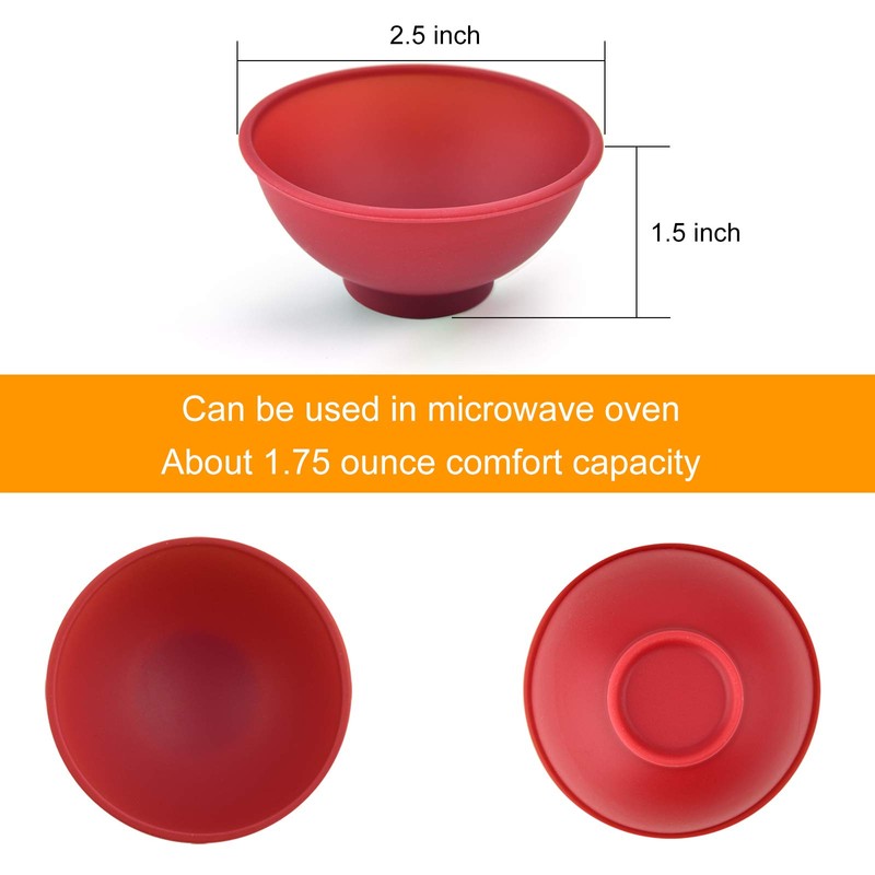Coopay 16 Pieces Mini Silicone Pinch Bowls Multicolor Heat Resistant