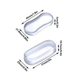 5PCS Toilet Seat Buffers, Toilet Seat Bumpers Universal Seat Bumper Kit Replacement Bumpersf for Most Model of Toilet Seat