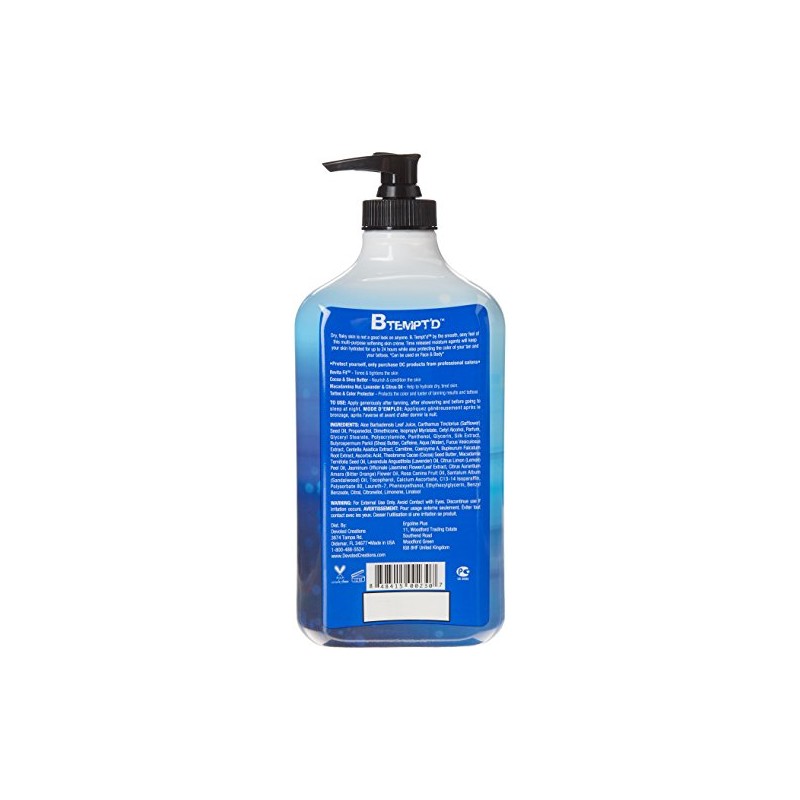 Pauly D Tempted 24 Hour Hydration Moisturising formula Tattoo and