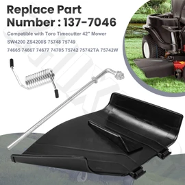 ZHIXING 137-7046 Deflector Chute w/Mounting Hardware Compatible with Toro Timecutter Exmark Quest E-Series 42" Mower SW4200 ZS4200S 75742 74665 75748 75749 74667 74677 74705 74711 75742TA 75742W