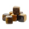 Tiger's Eye Crystal Dice Set - 7 Pieces 1.3 cm