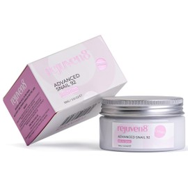 Rejuven8 Advanced Snail 92 All-In-One Cream – 100g Snail Mucin Moisturiser – Anti-Aging, for Application on Face with 92% Snail Filtrate – Lightweight Snail Mucin Cream for Women & All Skin Types
