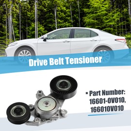 X AUTOHAUX Belt Tensioner Pulley Assembly 16601-0V010 for Toyota Camry 2010-2011 Serpentine Tensioner