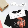 4 Piezas Guía de Regla Vinilo para Camisetas Alineación Reglas