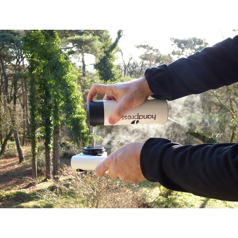 Handpresso 48314 Thermosflasche 300 ml weiß mit Temperaturanzeige - bis