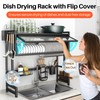 Over The Sink Dish Drainer Drying Rack 3 Tiers with