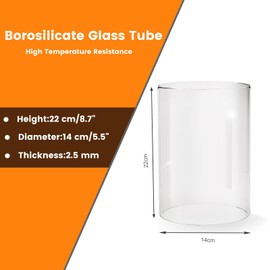 EastFlame Glass Tube Replacement for Table Fireplace