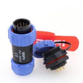 DRRI Weipu SP21 12 Pin Rear-nut Mount IP67 IP68 Waterproof Quick Connect Power Cable Connector for LED Panels