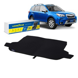 Goodyear Custom Fit Cargo Mat Liner for Subaru Forester 2014-2018 - Heavy Duty Trunk Liner, Diamond Shape, Luggage with Waterproof, Liquid & Dirt Trapping Technology - Anti-Slip Cargo Liner - GY004696