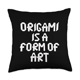 Folded With Love Form of Art Paper Folding Origami Throw Pillow, 18x18, Multicolor