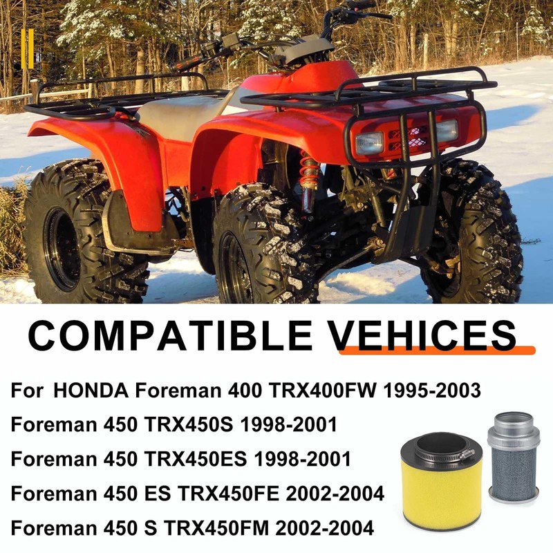 Air Filter & Air Cleaner Body for Honda Foreman 400
