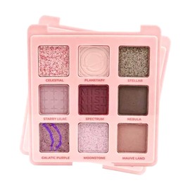 Ruby Rose Paleta de Sombras Cosmic Mist 9 Tonos Alta Pigmentación Mate y Brilloso Larga Duración Fácil Difuminado                                     