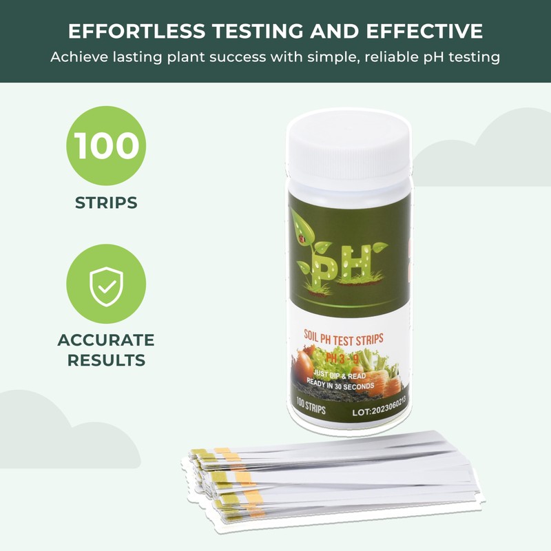 100 Strip Soil pH Test Kit - Complete pH Test