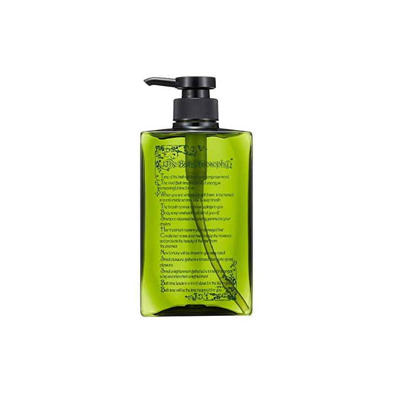 Refill Bottle, 16.9 fl oz (500 ml), Printed Green, Shampoo,