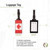 Desert Cactus Country of Canada Flag Luggage Tag Bag (PVC