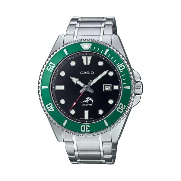 CASIO MDV106DD-1A3V Mens DURO 200M ALL METAL w Date Analog