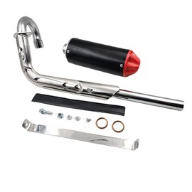 ZTDZZH RED 28mm Exhaust Muffler Fit SSR SDG CRF XR TTR 50cc 70cc 90cc Pit Dirt Bike