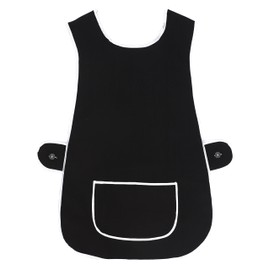 LINEN CLOSET Womens Tabards with Pockets for Ladies Cleaning Catering Chef Kitchen Aprons Unisex Hygea Tabard Apron Work Tabards Men