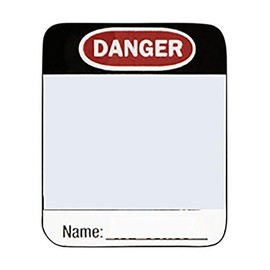 Master Lock S142 Photo Identification Label for 406 & 410 Padlocks, Capacity, Volume, Standard, White