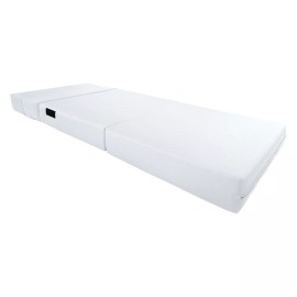Danfuton Lounger Folding Foam Mattresses, Convertible Sleepover Bed, 6 x 32 x 80, White