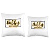 Hubby Est 2023 Just Married Honeymoon Husband Wedding Couple Throw