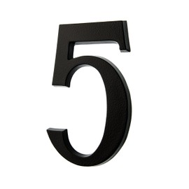 Huber Powder-Coated Aluminium House Number 20 cm Anthracite/Black, Elegant 3D Design