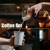 Reusable Glass Coffee Pot with Stainless Steel Filter Manual Drip